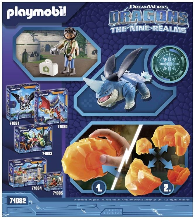 PLAYMOBIL 71082 - Dragons, Die 9 Welten - Plowhorn & D'Angelo