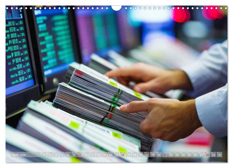 Produktbild: B&ouml;rsenkalender &ndash; der Kalender f&uuml;r Aktien, Trader und B&ouml;rsenprofis. (Wandkalender 2026 DIN A3 quer), CALVENDO Monatskalender