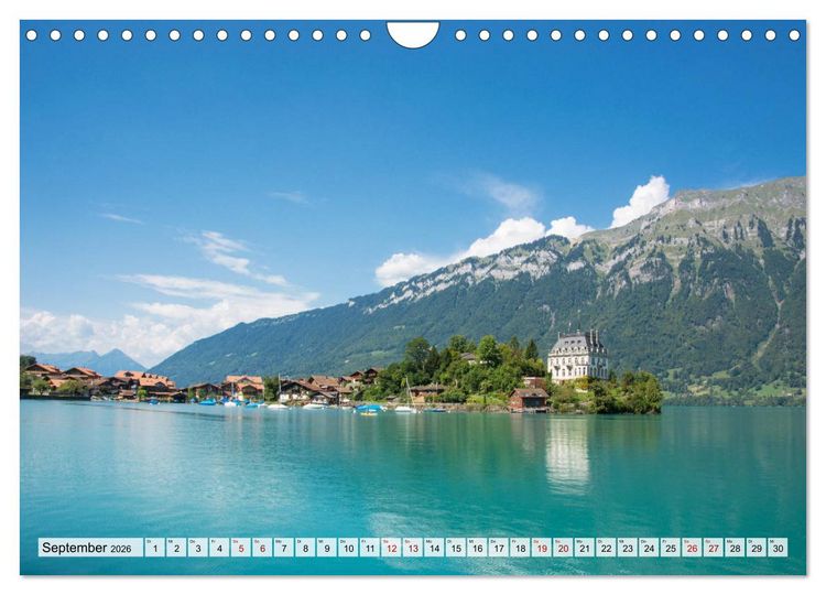 Produktbild: Der Brienzersee - Im Herzen des Berner Oberlandes (Wandkalender 2026 DIN A4 quer), CALVENDO Monatskalender