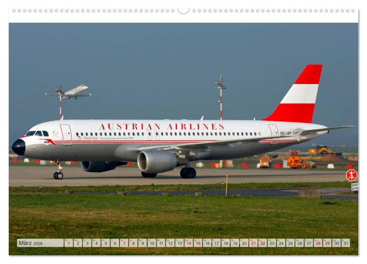 Produktbild: Flugzeuge im Retro-Stil (hochwertiger Premium Wandkalender 2026 DIN A2 quer), Kunstdruck in Hochglanz