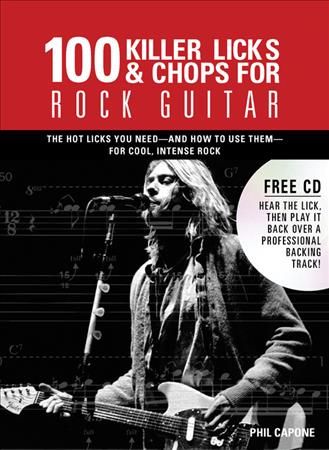 Produktbild: 100 Killer Licks and Chops for Rock Guitar (Internal Wire-O Bound)