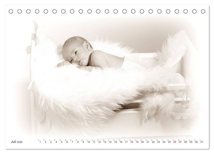 Produktbild: Babys - Willkommen im Leben (Tischkalender 2026 DIN A5 quer), CALVENDO Monatskalender