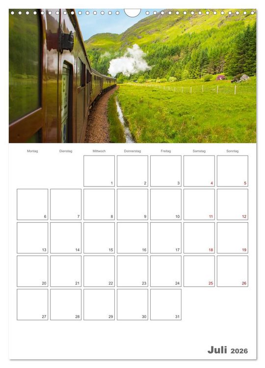 Produktbild: Schottland - Reiseplaner (Wandkalender 2026 DIN A3 hoch), CALVENDO Monatskalender