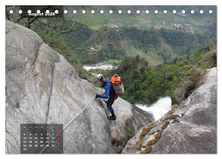 Produktbild: Abenteuer Canyoning (Tischkalender 2026 DIN A5 quer), CALVENDO Monatskalender