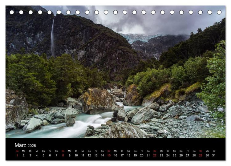 Produktbild: Neuseeland - Paradies am anderen Ende der Welt (Tischkalender 2026 DIN A5 quer), CALVENDO Monatskalender
