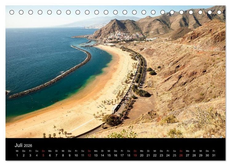 Produktbild: Teneriffa - Insel des ewigen Fr&uuml;hlings (Tischkalender 2026 DIN A5 quer), CALVENDO Monatskalender