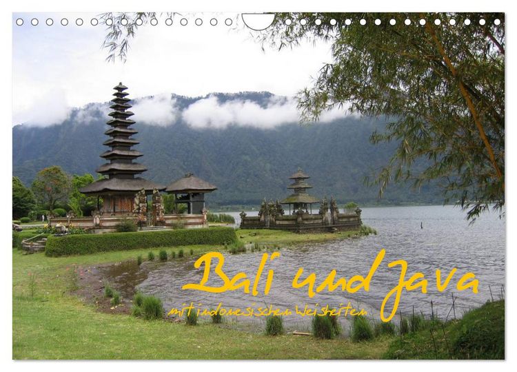 Produktbild: Bali und Java ~ mit indonesischen Weisheiten (Wandkalender 2026 DIN A4 quer), CALVENDO Monatskalender