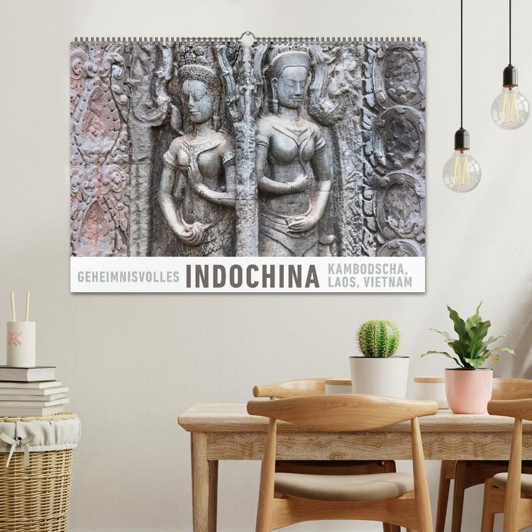 Produktbild: Geheimnisvolles Indochina Kambodscha, Laos, Vietnam (Wandkalender 2026 DIN A2 quer), CALVENDO Monatskalender