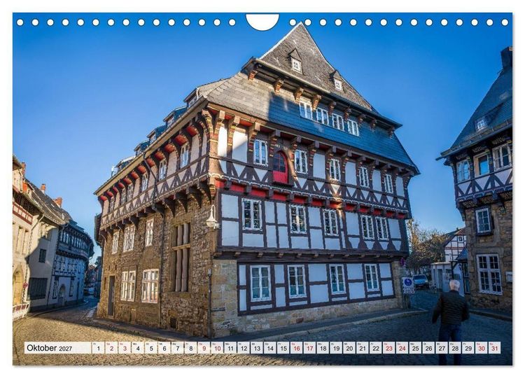 Produktbild: Goslar - Zwischen Fachwerk und Welterbe (Wandkalender 2027 DIN A4 quer), CALVENDO Monatskalender