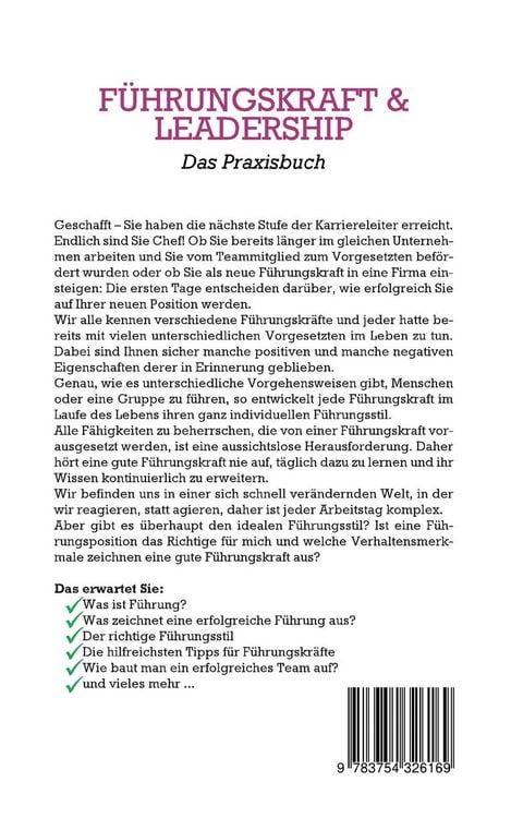 Produktbild: F&uuml;hrungskraft & Leadership - Das Praxisbuch: Wie Sie mit einem einfachen 3 Phase