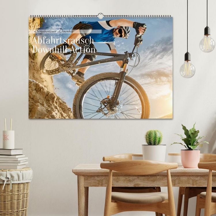 Produktbild: Abfahrtsrausch Downhill Aktion (Wandkalender 2026 DIN A2 quer), CALVENDO Monatskalender