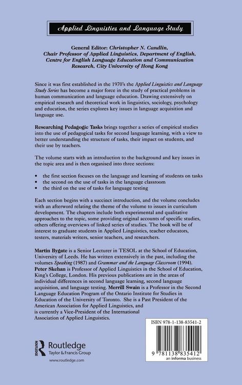Produktbild: Researching Pedagogic Tasks