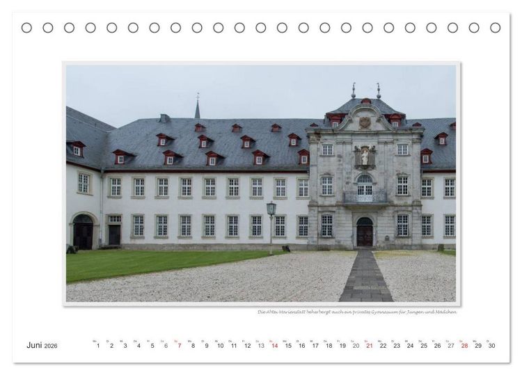 Produktbild: Emotionale Momente: Abtei Marienstatt im Westerwald (Tischkalender 2026 DIN A5 quer), CALVENDO Monatskalender