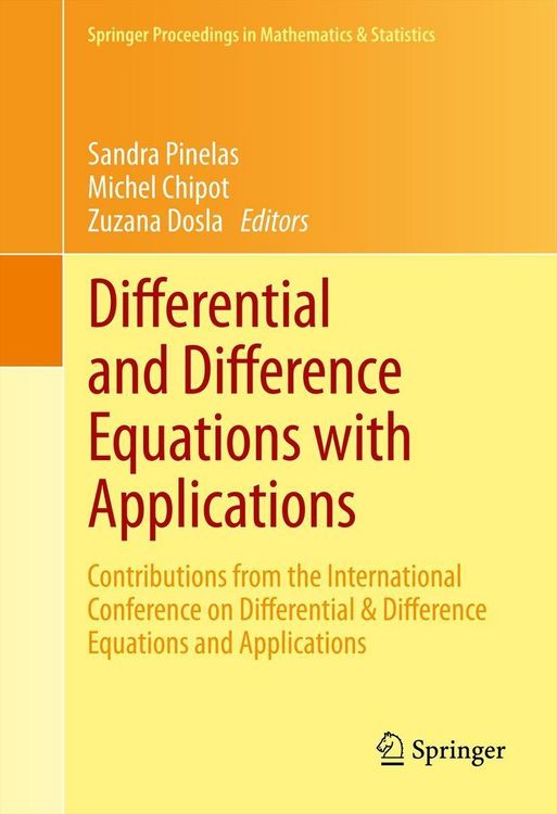 Produktbild: Differential and Difference Equations with Applications