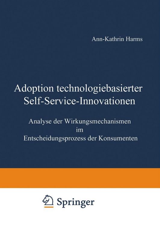 Produktbild: Adoption technologiebasierter Self-Service-Innovationen