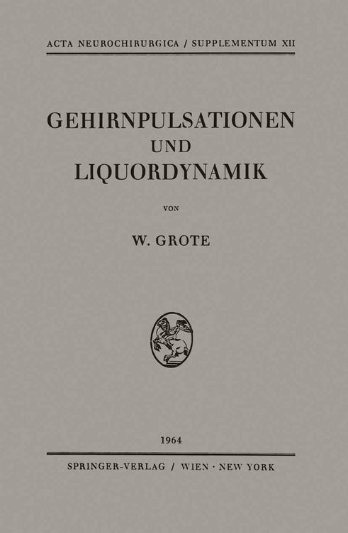 Produktbild: Gehirnpulsationen und Liquordynamik