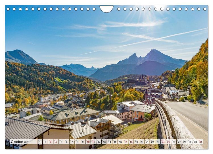 Produktbild: Wanderparadies Bayerische Alpen (Wandkalender 2026 DIN A4 quer), CALVENDO Monatskalender