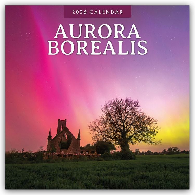 Produktbild: Aurora Borealis – Nordlichter – Polarlicht 2026 – 16-Monatskalender