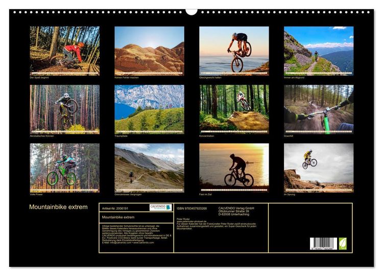 Produktbild: Mountainbike extrem (Wandkalender 2026 DIN A2 quer), CALVENDO Monatskalender