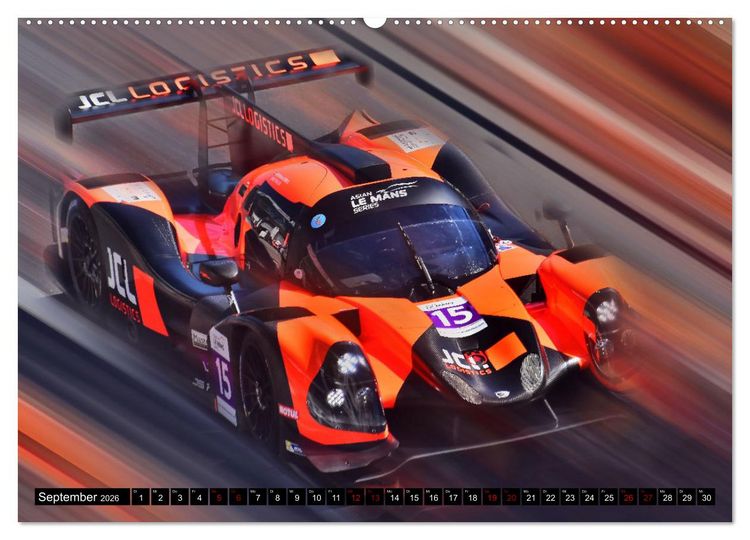 Produktbild: Racing - Vollgas kreativ (Wandkalender 2026 DIN A2 quer), CALVENDO Monatskalender