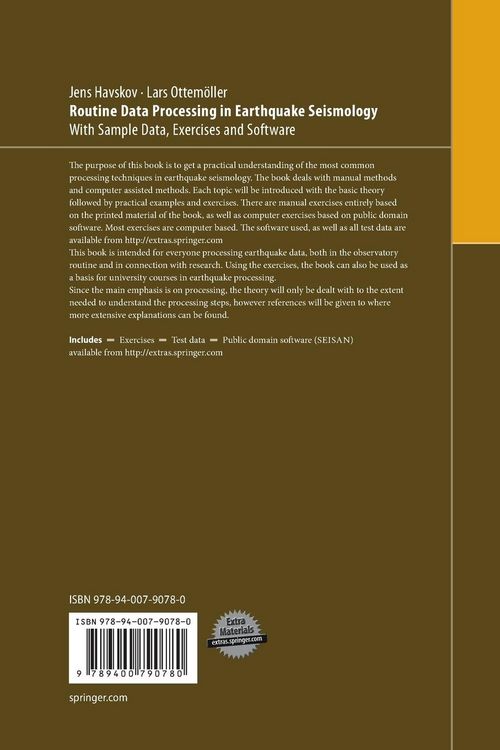 Produktbild: Routine Data Processing in Earthquake Seismology