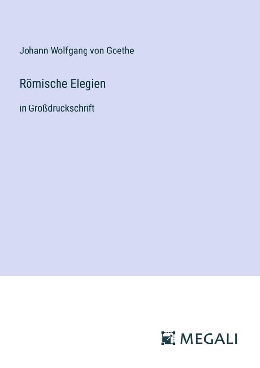 Produktbild: R&ouml;mische Elegien