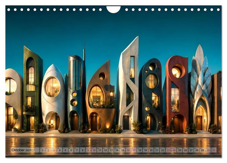 Produktbild: Vision und Imagination - 12 Bilder aus einer m&ouml;glichen Zukunft (Wandkalender 2027 DIN A4 quer), CALVENDO Monatskalender