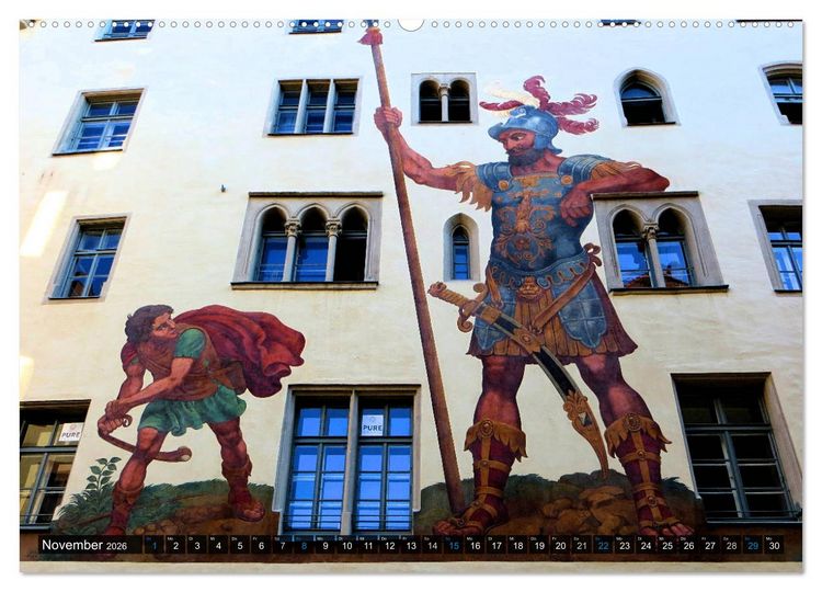 Produktbild: REGENSBURG - Impressionen (Wandkalender 2026 DIN A2 quer), CALVENDO Monatskalender