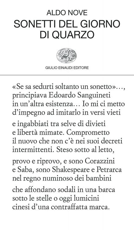 Produktbild: Sonetti del giorno di quarzo