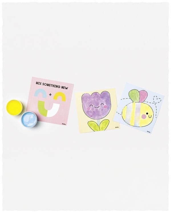 Produktbild: FOLIA Bastelartikel Fingerfarben Set SWEET RAINBOW