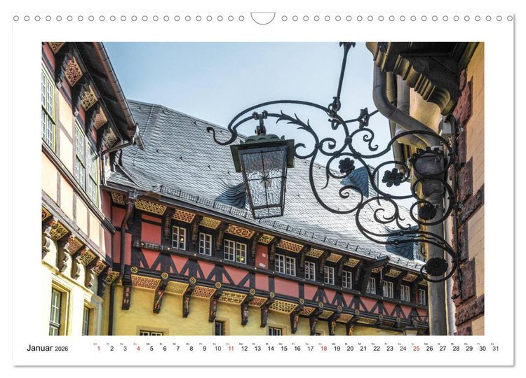 Produktbild: Wernigerode - Die Fachwerkstadt im Harz (Wandkalender 2026 DIN A3 quer), CALVENDO Monatskalender