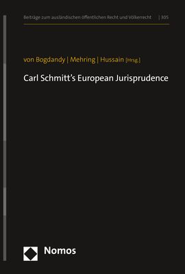Produktbild: Carl Schmitt&rsquo;s European Jurisprudence