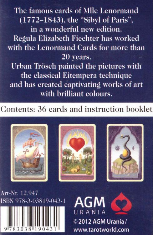 Produktbild: Mystical Lenormand Cards - GB
