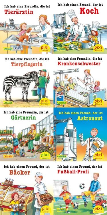 Produktbild: Pixi-8er-Set 242: Meine Lieblingsberufe (8x1 Exemplar)