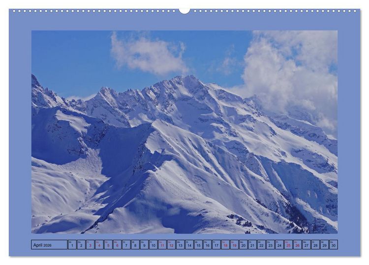 Produktbild: Winterwanderung in den Tuxer Alpen (Wandkalender 2026 DIN A2 quer), CALVENDO Monatskalender