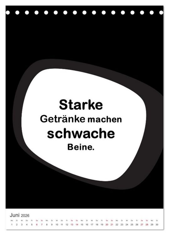 Produktbild: SPRUCH-Beutel voller Spr&uuml;che rund ums TRINKEN (Tischkalender 2026 DIN A5 hoch), CALVENDO Monatskalender