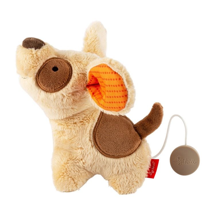 Produktbild: Sigikid 43448 - Mini Spieluhr Hund (Melodie mit vier Wiegenliedern), 13 cm