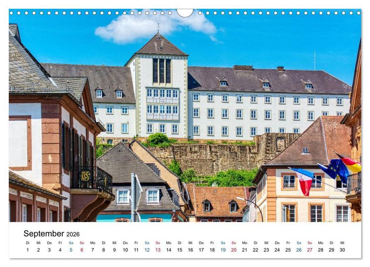 Produktbild: Blieskastel - Die charmante Barockstadt (Wandkalender 2026 DIN A3 quer), CALVENDO Monatskalender