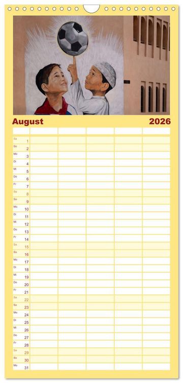 Produktbild: Familienplaner 2026 - Doha, die arabische Welt im Aufbruch mit 5 Spalten (Wandkalender, 21 x 45 cm) CALVENDO