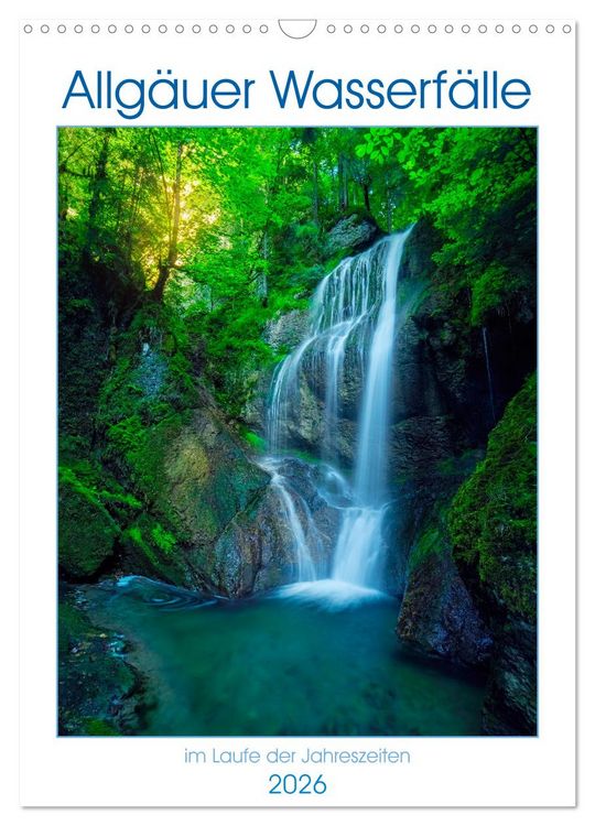 Produktbild: Allg&auml;uer Wasserf&auml;lle (Wandkalender 2026 DIN A3 hoch), CALVENDO Monatskalender