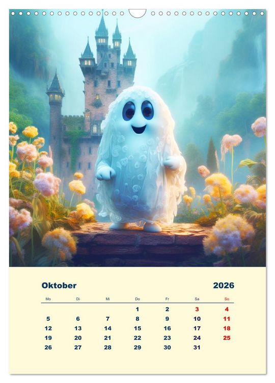 Produktbild: Zauberland. Bunte Fabelwesen und M&auml;rchengestalten (Wandkalender 2026 DIN A3 hoch), CALVENDO Monatskalender