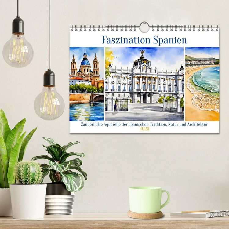 Produktbild: Faszination Spanien (Wandkalender 2026 DIN A4 quer), CALVENDO Monatskalender