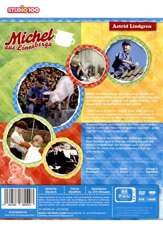 Produktbild: Michel aus L&ouml;nneberga - Spielfilm-Komplettbox [3 DVDs]