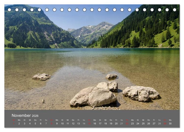 Produktbild: Tannheimer Tal (Tischkalender 2026 DIN A5 quer), CALVENDO Monatskalender