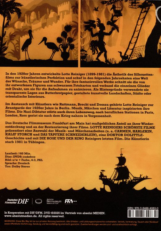 Produktbild: Lotte Reinigers sch&ouml;nste Filme (Neuauflage)