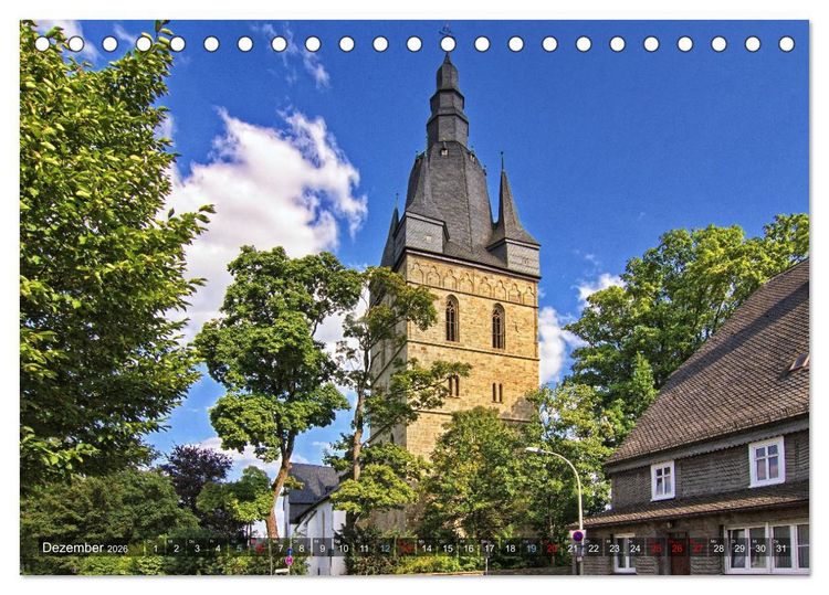 Produktbild: Stadtansichten Brilon (Tischkalender 2026 DIN A5 quer), CALVENDO Monatskalender