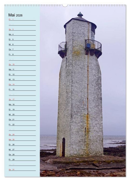 Produktbild: Leuchtt&uuml;rme - Geburtstagskalender (hochwertiger Premium Wandkalender 2026 DIN A2 hoch), Kunstdruck in Hochglanz
