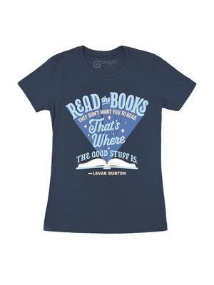 Produktbild: Levar Burton: Read the Books They Don't Want You to Read Women's Crew T-Shirt Medium