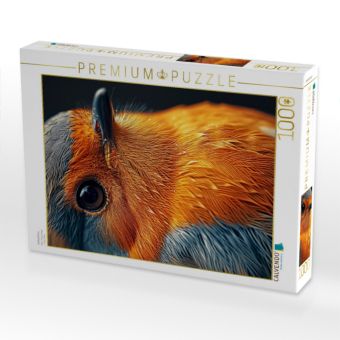 Produktbild: CALVENDO Puzzle Rotkehlchen | 1000 Teile Lege-Gr&ouml;&szlig;e 64x48cm Foto-Puzzle f&uuml;r gl&uuml;ckliche Stunden