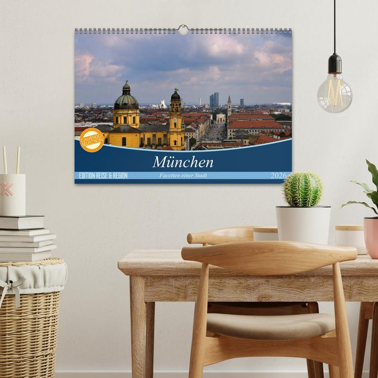 Produktbild: M&uuml;nchen - Facetten einer Stadt (Wandkalender 2026 DIN A3 quer), CALVENDO Monatskalender